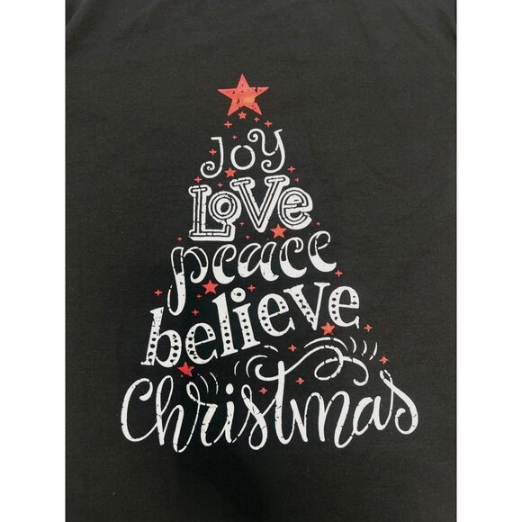 Christmas Black Pajama Top Size XXL - Picture 3 of 7